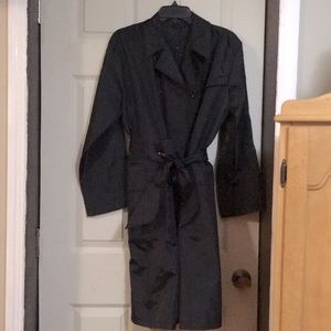 Black Vogue Italia raincoat in trench coat style